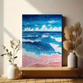 thumbnail image 6 of Qisvanset Ocean Waves Beach Canvas Wall Art 15.75x11.81 Inches, 6 of 8