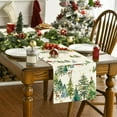 thumbnail image 4 of Christmas Table Runner – Multicolor Snowflake and Tree Print Table Runner Holiday Dining Decor, Machine Washable Stain Resistant Winter Xmas Table Cover Indoor Outdoor Use, 4 of 6