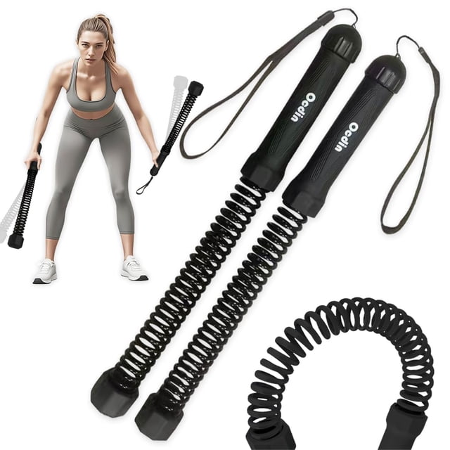 Ropeless Battle Ropes Ocdin, portátiles, para gimnasio en casa, 47 cm