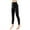 Black, variant on SwiftWear Black Girl's Athletic Leggings - Kids High Waist Active Pants Girls Solid Color Winter Warm Dance Running Yoga Tights