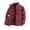 Wine, variant on Turilly Plus Size Mens Fleece Jacket Stand Collar Full Zip Sherpa Lined Warm Coat with Zip Pockets for Fall Winter