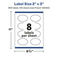 thumbnail image 6 of Avery Glossy Clear Oval Scalloped Labels, 2" x 3", 800ct, 6 of 9