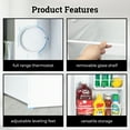 thumbnail image 2 of Igloo 1.6 cu ft Mini Refrigerator, Single Door Mini Fridge With Freezer, White, 2 of 6