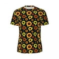 thumbnail image 4 of T Shirt For Men Sunflower Polka Dots Running Beach Vintage Floral Print T-Shirts Trendy Cool Tee Shi, 4 of 7