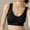 Black, variant on Haoxianjian Plus Size Women's Sports Bras Wireless Padded Racerback Medium Support Bra Yoga Exercise Athletic Bras V Neck Seamless Bralettes Wires Basic Bras