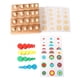 thumbnail image 4 of Juguete educativo temprano Montessori para niños pequeños: juego de cilindros. Estilo3, 4 of 9