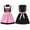 Red, variant on Kiijoy Girls Short Sleeve Oktoberfest Dress & Apron Role Play 2Pcs Dress Outfit