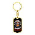 thumbnail image 4 of The Finest Are Firefighters Stainless Steel or 18k Gold Premium Swivel Dog Tag Keychain, 4 of 8