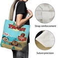 thumbnail image 3 of Ahoy Pirates Bolso de tela con estampado de lienzo para mujer, bolsa de compras reutilizable y estética, con cremallera interior, regalo para mujer,40*40cm., 3 of 6