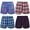 Assorted 07, variant on Falari 4-Pack Men's Boxer Underwear Shorts 100% Cotton Assorted-07 Large