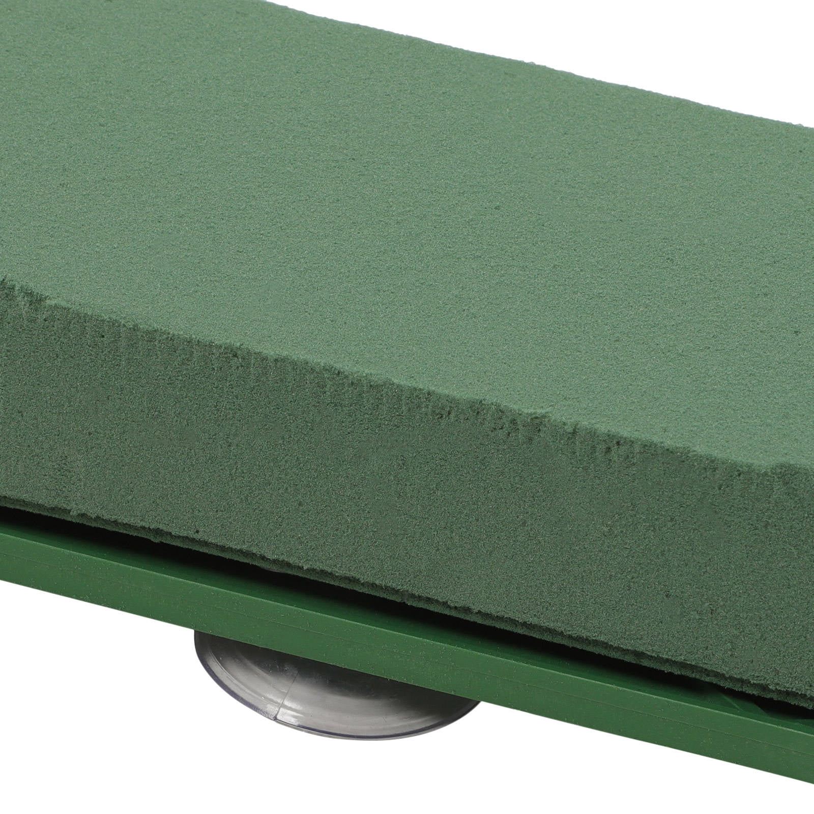 GOOHOCHY Heart Shape Floral Foam for DIY Flower Arrangements and Wedding Car Decor Green Plastic Foam 100 Count