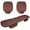 Coffee, variant on Ice Silk Car Seat Covers - Non-, Breathable - Front Seats, Universal Fit - 2pcs, Storage Pocket, Anti-Wear, Easy Install