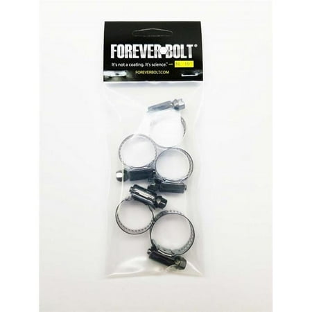UPC: 0030656003544 | Foreverbolt 4000255 0.5 in. to 29-32 in. SAE 8 Black Hose Clamp Stainless Steel Band