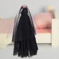 thumbnail image 3 of Ropa para muñeca nupcial, vestido de novia para niña de 11 pulgadas, traje para muñeca, vestido de princesa, accesorios para muñecas, negro, 3 of 5