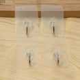 thumbnail image 6 of Adhesive Hooks Wall Hooks Heavy-Duty Hooks for Refrigerator, Workshop, Garage, Kitchen and Bathroom, 2", Pack of 4, 6 of 6