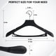 thumbnail image 2 of Suit Hangers DEDU para hombre, paquete de 20 unidades, antideslizantes, 45 cm, plástico negro, 2 of 7
