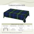 thumbnail image 6 of Rectangle Table Cloth, Forbes Scottish Plaid Printed Tartan Resistant Washable Tablecloth Decorative Table Cover for Dining, Indoor and Outdoor, 6 of 6