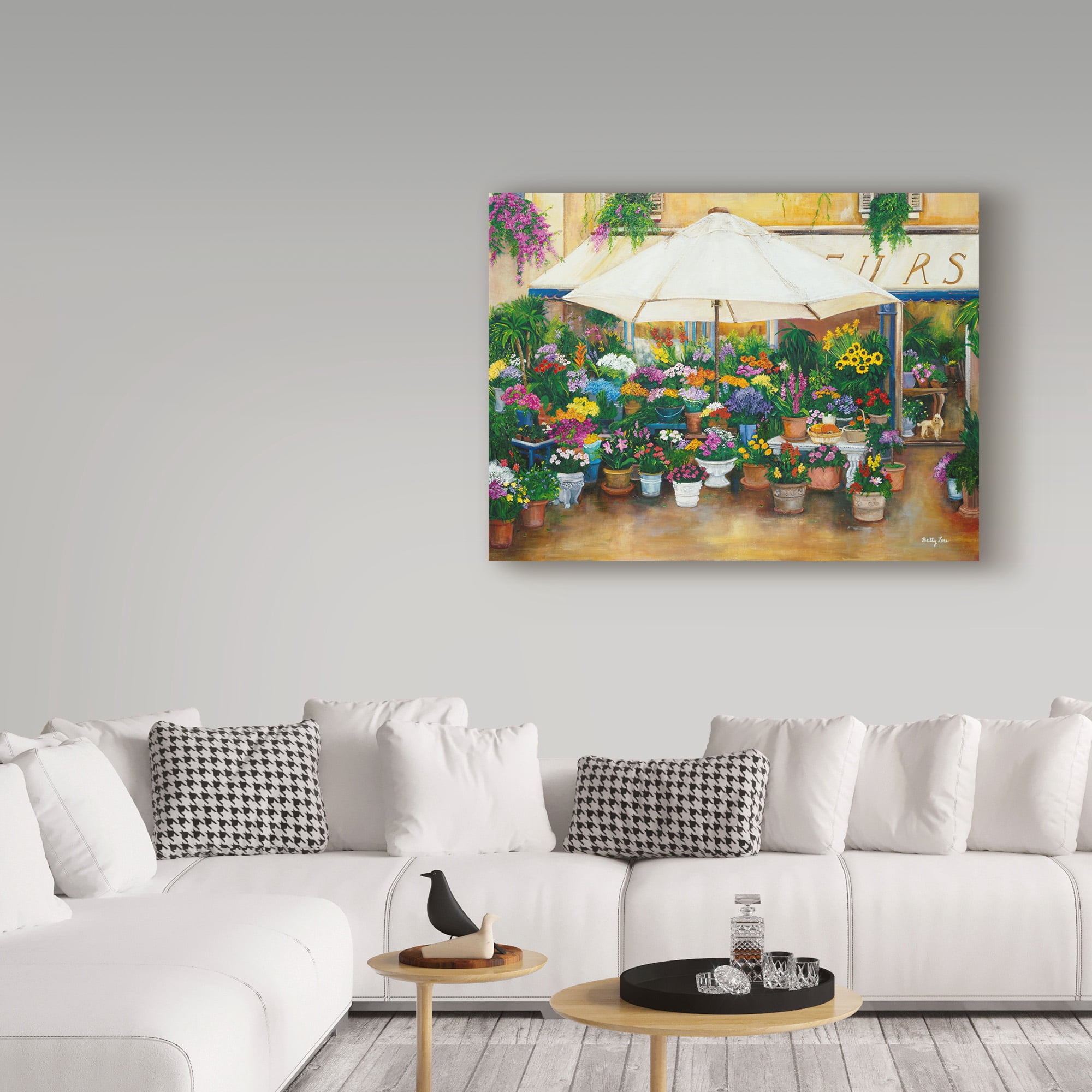 Trademark Fine Art 'Fleurs De Princess' Canvas Art by Betty Lou