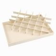 thumbnail image 4 of REGALWOVEN 2 Pack Stackable Velvet Accessory Organizer Trays with Removable Dividers for Drawer Yellow 30 Grid Tray, 4 of 7
