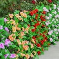 thumbnail image 4 of Expanding Trellis Artificial Rose Flower Garden Wall Leaf Wood Telescopic Fence, 4 of 5