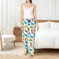 thumbnail image 6 of Lsque Colorful Dinosaur Print Women's Pajama Pants, Lounge Pant - Comfortable Home Wear,Elastic Waistband, Stylish Design-Large, 6 of 9