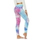 thumbnail image 1 of ICHUANYI Clearance Women Girls Leggings Skinny Multicolor Printed High Waist Stretchy Tights Trouser Yoga Pants(Pink, M) ICHUANYI WER2023081110738, 1 of 3