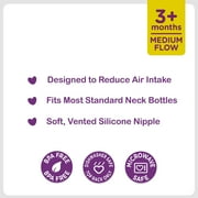 Parents Choice Medium Flow Bottle Nipples, 3 Count