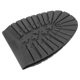 thumbnail image 2 of Suelas delanteras resistente al desgaste de color negro herramienta de reparación de zapatos suelas de tacón antideslizantes de goma duraderas para placas de dedo del pie reparación de Amonsee No, 2 of 5