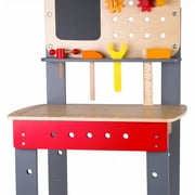 Classic World Wood Carpenter Workbench with Tools. Ages 3 Years and up