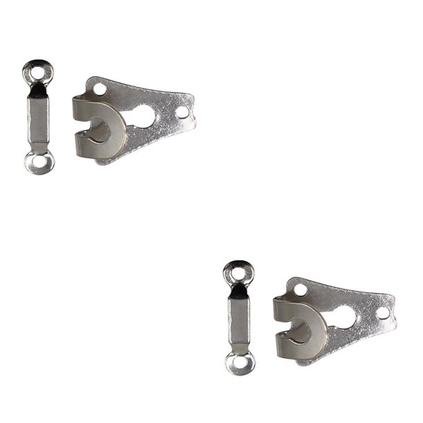 Wosthever 10 piezas de ganchos para pantalones, sujetadores de galvanoplastia antioxidantes extraíbles portátiles, sastrería, vestidos, Type1 NO1