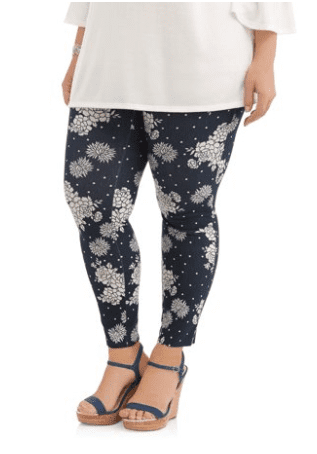 terra & sky women's plus size full length super soft jegging