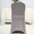 Efavormart 40 PCS Silver Spandex Stretch Banquet Chair Cover With ...