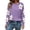 Purple, variant on Long Sleeve Shirts for Women Hemlock Winter Long Sleeve Sweater Casual Crew Neck Long Sleeve Knit Pullover Tops Lightweight Curved Sweaters Sweatshirt