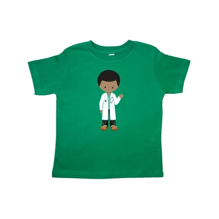

Inktastic African American Boy Doctor Boy Wearing Lab Coat Gift Toddler Boy Girl T-Shirt