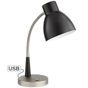 OttLite Adjust LED Desk Lamp with 2.1A USB Port - Portable, Adjustable, Desk Light; Black