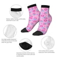 thumbnail image 3 of Uemuo Pink Donuts Printed Crew Socks, Moisture-Wicking Socks, Athletic Socks for Men Breathable Cushion Socks Casual Sport Socks for Running Traveling, 3 of 6