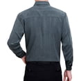 thumbnail image 3 of Dagugfen Mens Work Shirts Long Sleeve Button down Fitted Lightweight Casual Office Tops with Pocket, 3 of 3