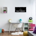 thumbnail image 3 of Stupell Industries Eat Sleep Hockey Phrase Sports Painting Black Floater Framed Canvas Art Print Wall Art, 31 x 14, 3 of 10