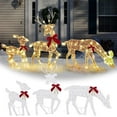 thumbnail image 2 of Diceymbol 2024 New Christmas Outdoor Decoration Luminous Deer Three Piece Set Gardening Decoration Ornaments Outdoor Christmas Decoration, 2 of 7