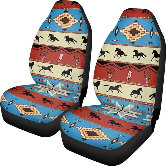 Horse Car Front Seat Covers Neigh Horse Auto Front Car Seat Covers Set of 2 Universal Fit Most Vehicle Cars Sedan Truck SUV