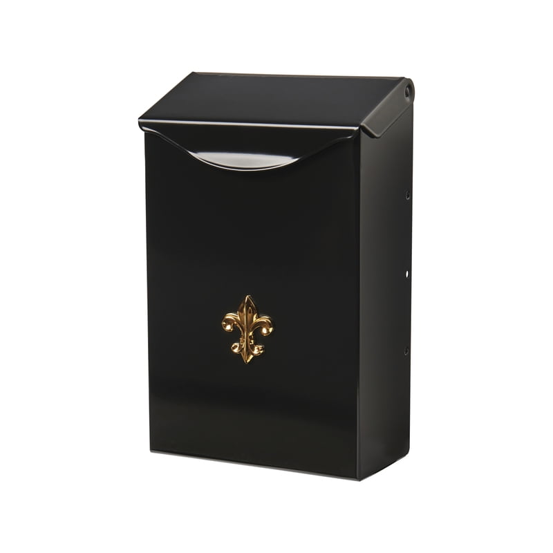 Gibraltar Mailboxes City Classic Black Steel Vertical Wall-Mount Mailbox Stylish