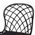 thumbnail image 4 of Baxton Studio Sabelle Bohemian Black Finished Rattan and Metal Dining Chair, 4 of 9
