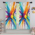 thumbnail image 5 of Blackout Kids Curtains,Colorful Double Burst Paint Pattern Childrens Insulated Curtains Set Of 2,Bedroom Essentials,Toddler Room Decor 42"x63", 5 of 5