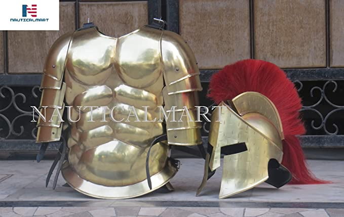 Greek Corinthian Helmet roman Medieval Knight 300 Spartan costumes unique 