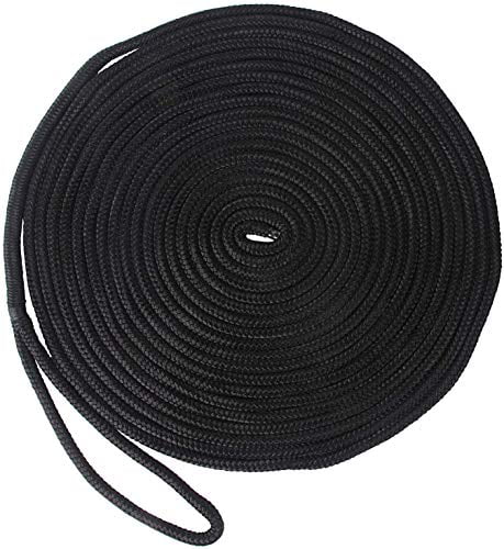 anchor rope dock lines 1/4 x 100  Pure White Polyester  Made In USA 