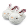 thumbnail image 4 of Hpapadks Girls Slippers Winter Rabbit Shoes Cozy Indoor Outdoor Soft Warm Fuzzy Comfortable Kids Shoes White, 4 of 4