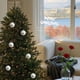 thumbnail image 5 of 6 Adornos Navideños de Terciopelo Blanco con Estampado de Renos, Bolas de Plástico Irrompibles de 5,8 Cm para Colgar En El Árbol de Navidad y Decorar El Invierno | Decoraciones Festivas para El Hogar, 5 of 6