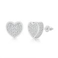 thumbnail image 1 of Pendientes de circonita de hip-hop para hombres y mujeres, pendientes de rosca bañados en oro con diamantes completos, pendientes de Europa y Estados Unidos, 1 of 6