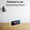 thumbnail image 4 of Trading Card Frame Holder Game Card Display Organizer Clear Acrylic Display Stand, 4 of 9