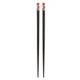 thumbnail image 1 of 1 Pair of Japanese Style Sakura Pattern Reusable Durable Wooden Chopsticks (Red), 1 of 5